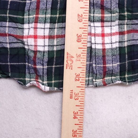 Club Room Tartan Flannel Button Shirt Mens Size Extra Large XL Blue Green - Picture 8 of 11